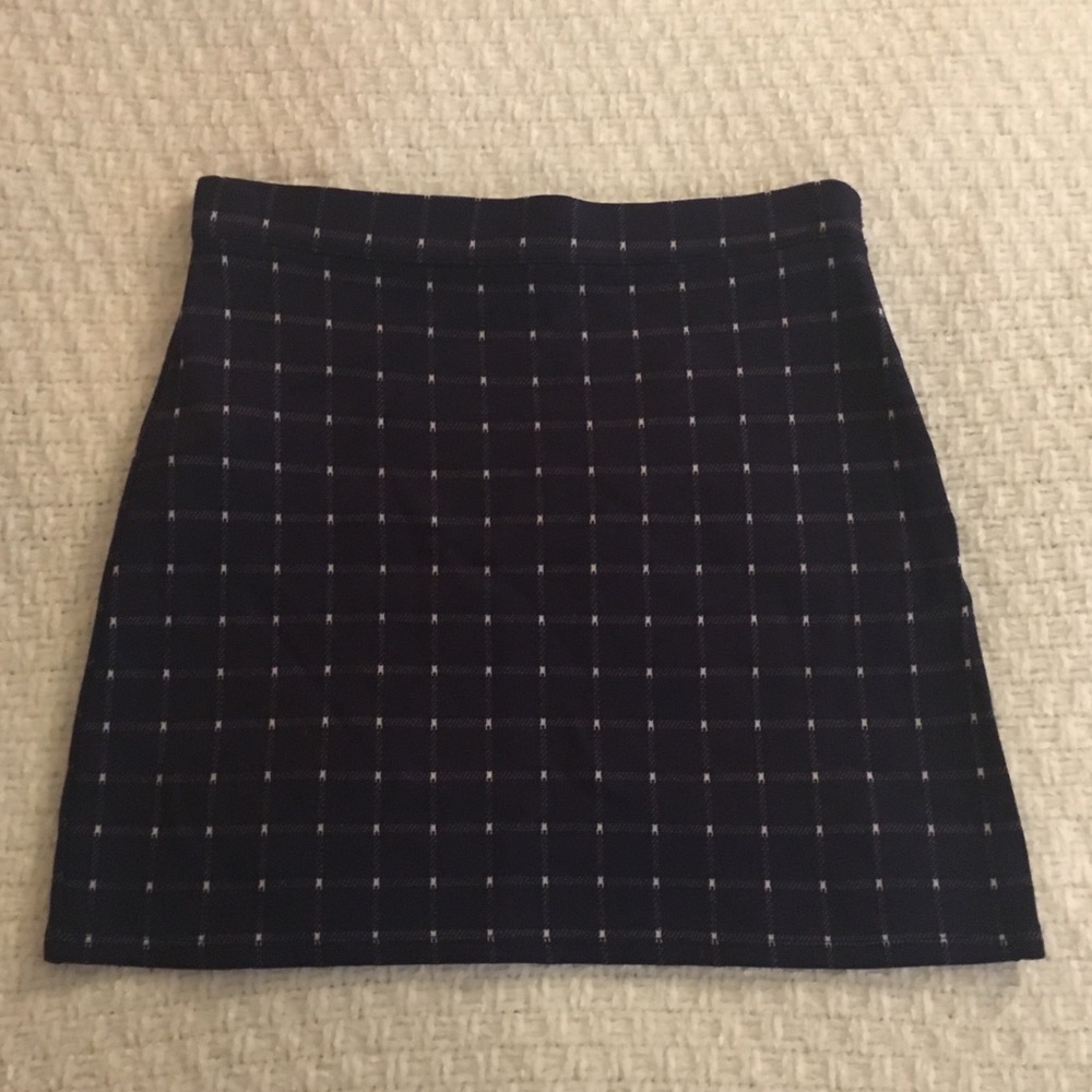Navy Mini Skirt.